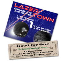 Event Tickets, Gift Certificates Event Tickets, Gift Certificates